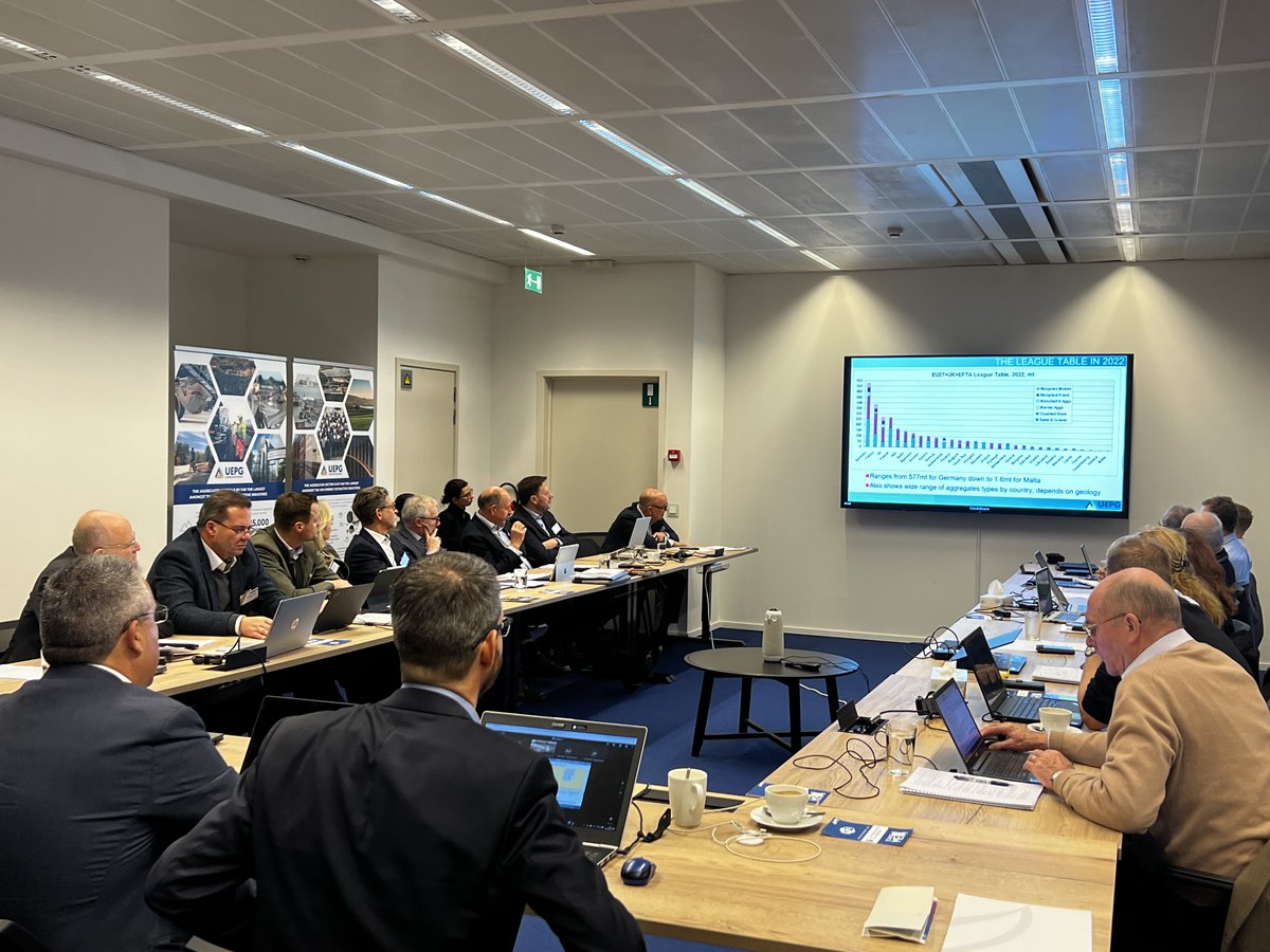AggEurope's tweet photo. Starting the new year with a full house at the Aggregates Europe - UEPG office in #Brussels today! 🏢Participated in a dynamic strategy meeting representatives of #National #Associations from 17 countries sharing valuable insights and expertise. 🌍

#AggregatesEuropeUEPG https://t.co/6aWB2L7UMr