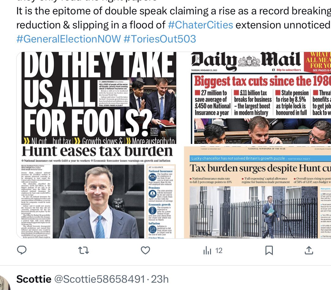 Scottie58658491's tweet photo. Fiona went to #Tory Dreadson for first question then as usual goes to #Labor next
There’s anon aggression pact on all parties not to blame MPs for #postgate (except SNP)
Programme was limp ,Nandy should’ve highlighted hopeless cabinet against shadow alternatives #followbackfriday https://t.co/NPba1V8OBw