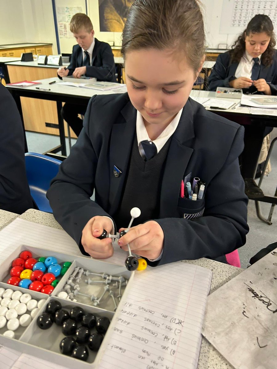 Some of our year 7s learning about compounds today in Science. 
#ScienceatCHS