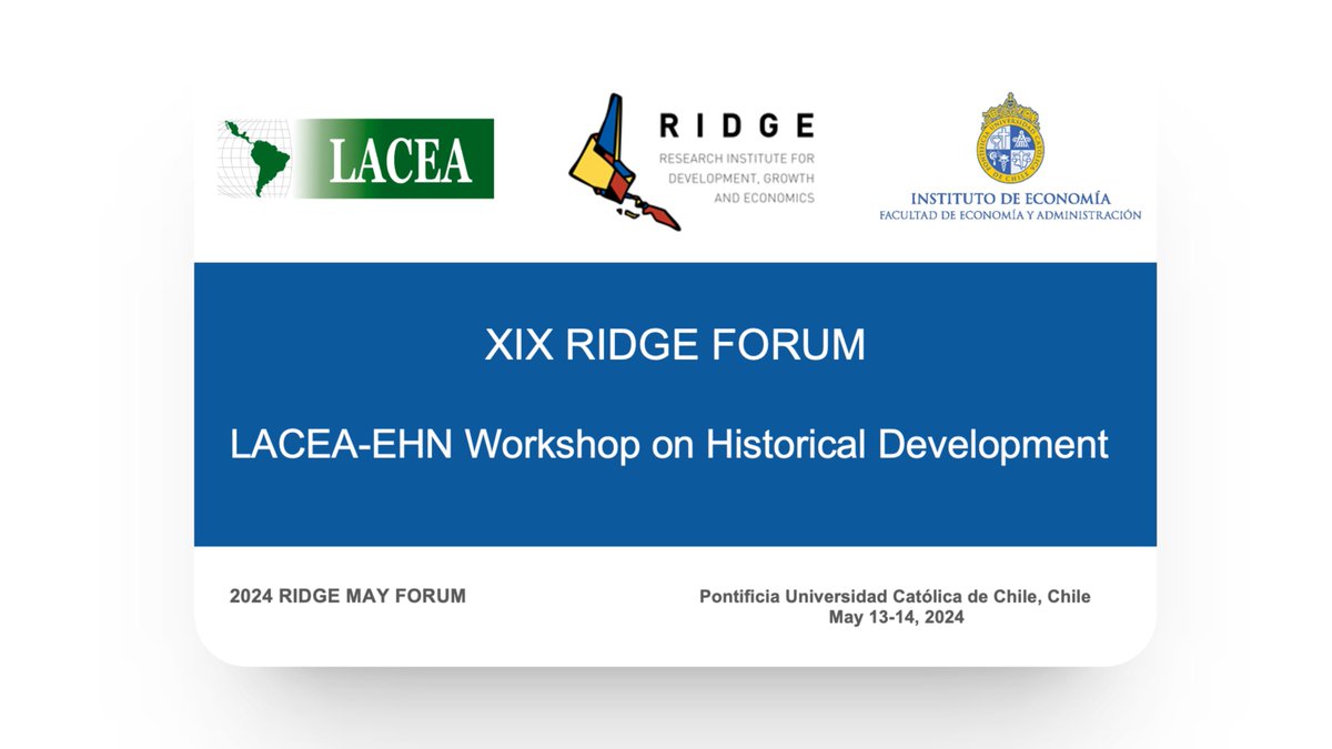 2024 RIDGE MAY FORUM Call for papers for the Workshop on Historical Development Submit your paper: ridge.org.uy/2024-may-forum/
