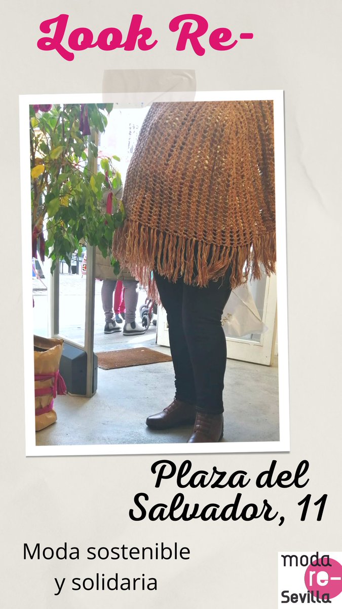 Los viernes que más nos gustan🥰, viernes de clientela estrenando sus compras sostenibles♻️. Como nuestra amiga con su poncho Rebonito😍. ¡Gracias por elegir ModaRe! 
📍Plaza del Salvador, 11 (Sevilla).
#segundamano #moda #rebajas #Sevilla #reciclajetextil #economiacircular