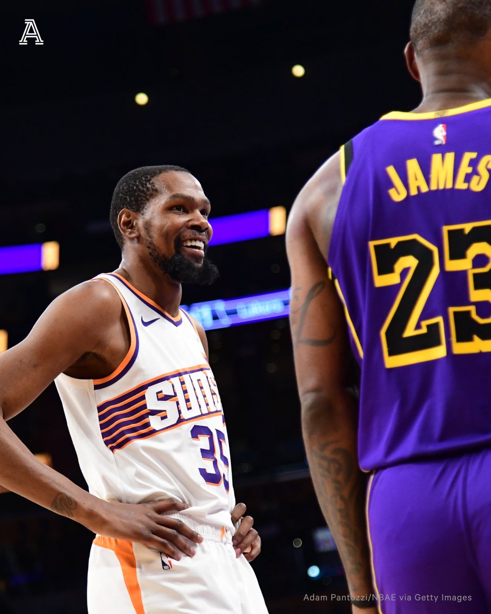 The Suns' win over the Lakers on Thursday night was Kevin Durant's first win vs. LeBron James since Game 4 of the 2018 Finals. James scored just 10 points in the loss.