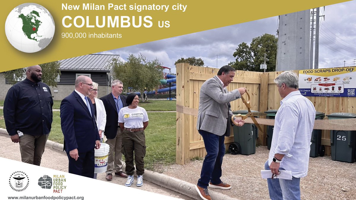 Today we're excited to welcome @ColumbusGov 🇺🇸 in the Milan Pact community! We can't wait to start working together! 🌾 @NRDC