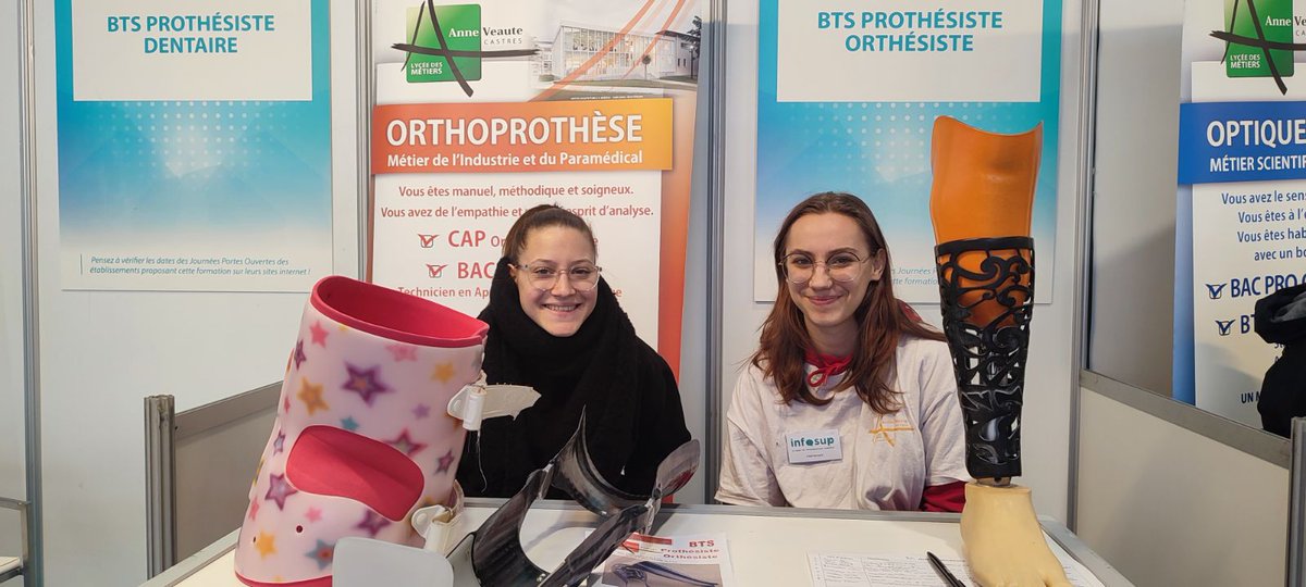 En direct du #Meet #Toulouse avec nos étudiantes engagées dans la présentation des filières orthoprotèse et optique. #InfoSup #BTSProthésisteOrthésiste #BTSOpticienLunetier #Parcoursup