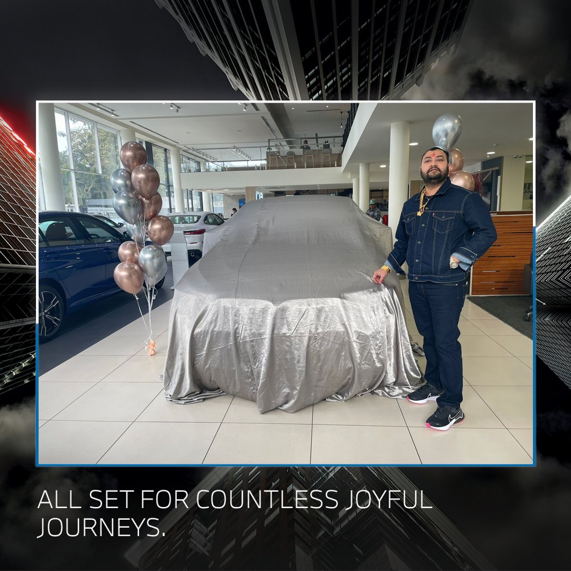 BMWKrishnaAuto's tweet photo. Created for those who have mastered the rules of luxury.
We are delighted to deliver Mr. Prem Singh Bist &amp; Family an experience of JOY and Sheer Driving Pleasure with the new BMW 6 Series Gran Turismo.
Welcome to the exciting world of BMW.
#LuxuryRecrafted #BMW6GT #BMW6Series https://t.co/LiwYCb0diu