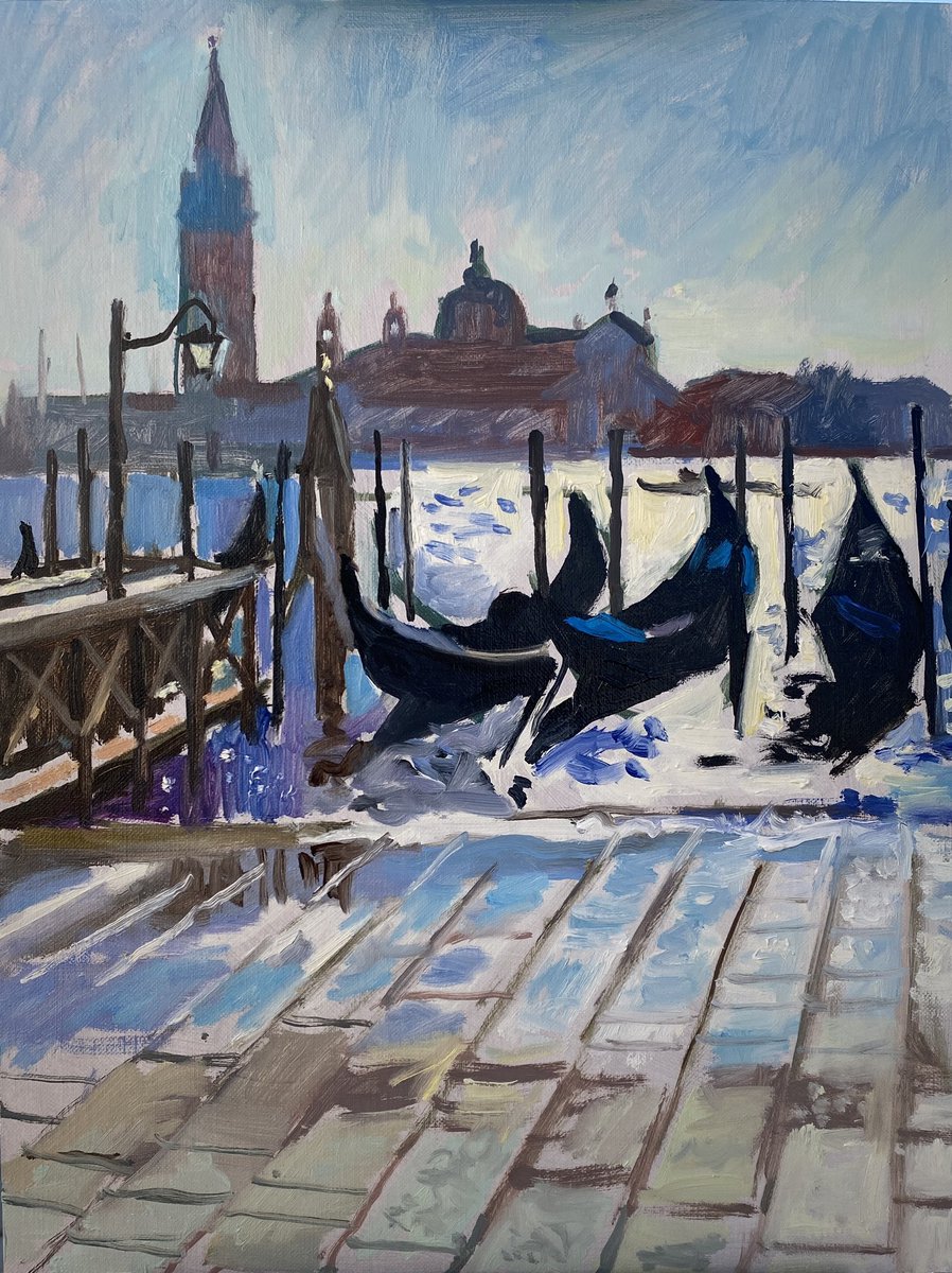 Yesterdays painting from the waterfront #Venice #pleinair