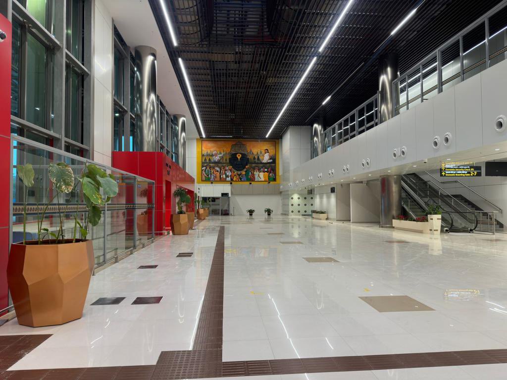 cbdhage's tweet photo. #Pune Airport New Terminal.

PC_ AAI https://t.co/7PUIiBaZio