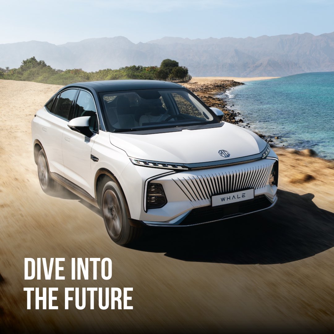 MGMiddleEast's tweet image. Immerse yourself in the vast elegance of the ocean as you explore new heights of urban driving, with our all-new SUV Coupe MG WHALE. #MGWHALE #SplashOfWonder
 
اغمروا حواسكم بالفخامة الآسرة لعالم المحيطات وانطلقوا لاستكشاف أبعاد جديدة للقيادة في المدينة مع إم جيWHALE  الجديدة