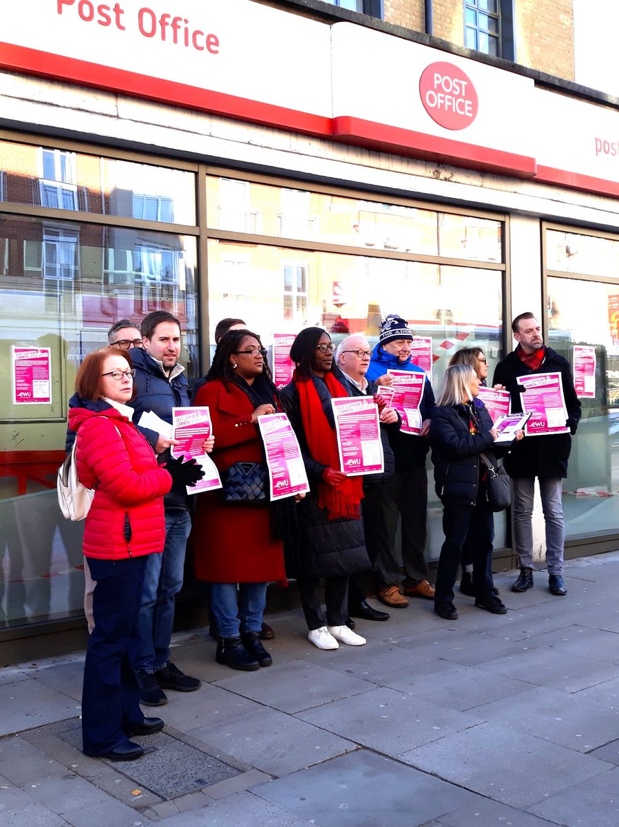 DEMONSTRATION IN SUPPORT OF RETAINING THE CLAPHAM COMMON CROWN POST OFFICE - Saturday 13th January NOW 10.00 am-12.30 pm!  The CWU, Local groups, councillors and MPs will be attending. Please do drop by and support!    And sign the petition