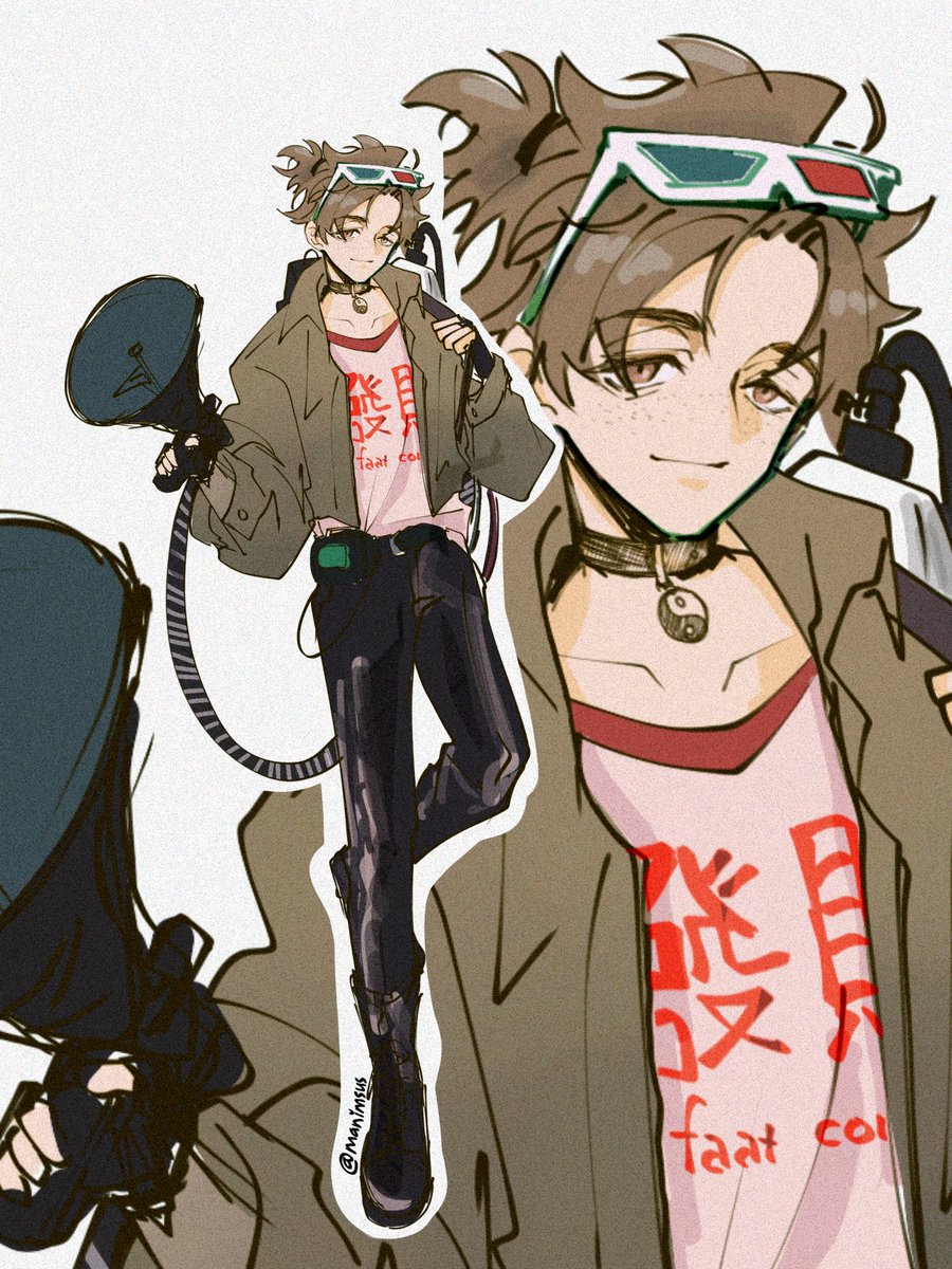 I'm out of idea to practice today 「(°ヘ°) then draw him in different outfit
#Horropedia