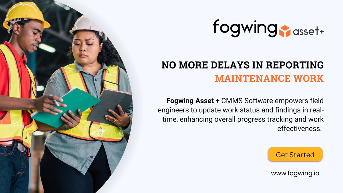 Eliminate delays with Fogwing Asset + CMMS Software!

Explore More: lnkd.in/gu85UZr2

Say goodbye to delays and hello to efficiency.

#MaintenanceManagement #RealTimeReporting #FogwingCMMS #IIoT #IoT