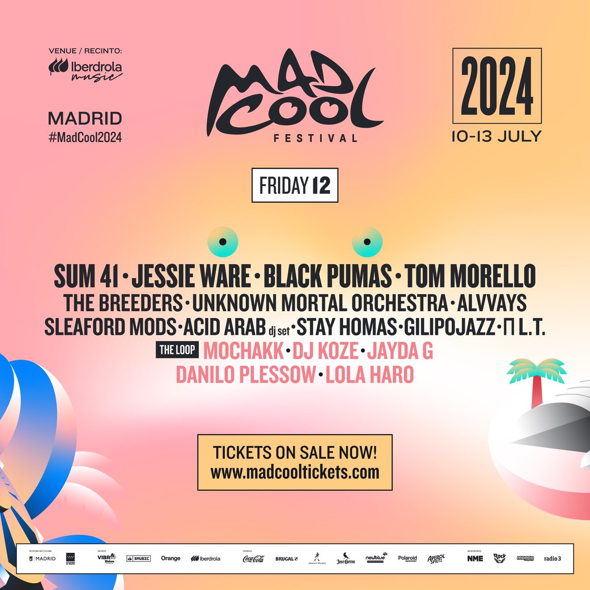 @madcoolfestival  Entiendo que faltan dos 'Cabeza de cartel' por anunciar para el viernes 12 no?
Para cuando alguna pista 🙌🏼🙏🏼

#MadCool2024 
#MadCool