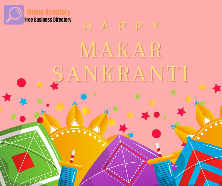Up, up, and away into the joyous skies of Makar Sankranti! 🪁✨ Embracing the spirit of new beginnings and sweet moments. 
#MakarSankranti #onlinedirectory