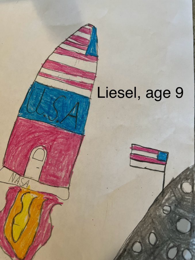Render by: @3DDaniel1 
Drawing by: Liesel, age 9
Submitted by <a href="/KBarlow48/">Karen Barlow</a> 
#KidsDrawRockets23