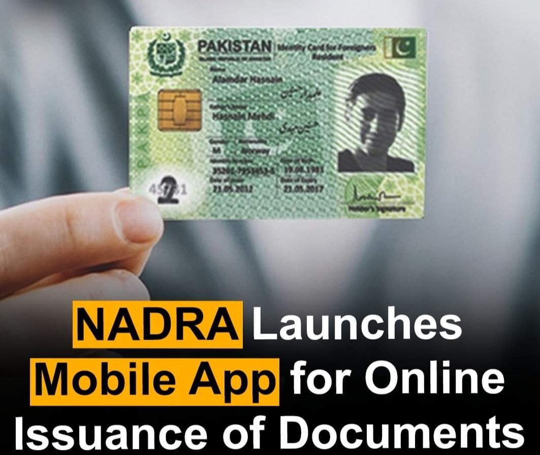 نیشنل ڈیٹا بیس اینڈ رجسٹریشن اتھارٹی (نادرا) نے پاک آئی ڈی موبائل ایپ متعارف کرائی ہے جس کے ذریعے لوگ کمپیوٹرائزڈ قومی شناختی کارڈ (سی این آئی سی) اور فیملی رجسٹریشن سرٹیفکیٹ (ایف آر سی) آن لائن حاصل کر سکیں گے۔

تفصیلات کے مطابق نادرا نے جدید سہولیات فراہم کرتے ہوئے شہریوں کو