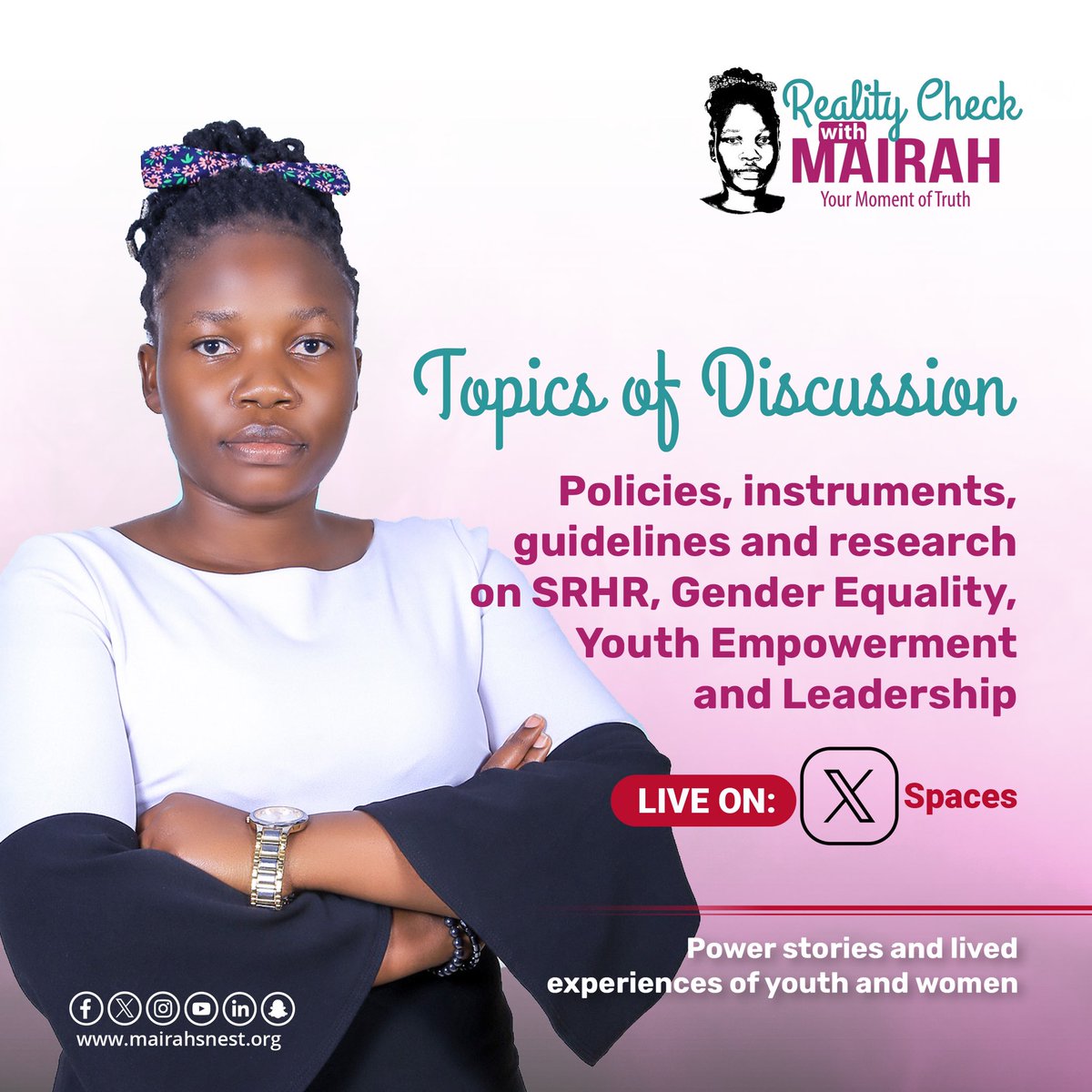 Fmairah1's tweet photo. Are you interested in policy advocacy or understanding data and statistics and how that translates into policy actions at national, regional and global level?
#RealityCheckwithMairah is here for you, follow this account and mark your calendar for our first episode on Jan 24th. https://t.co/gFUKGAVtS8