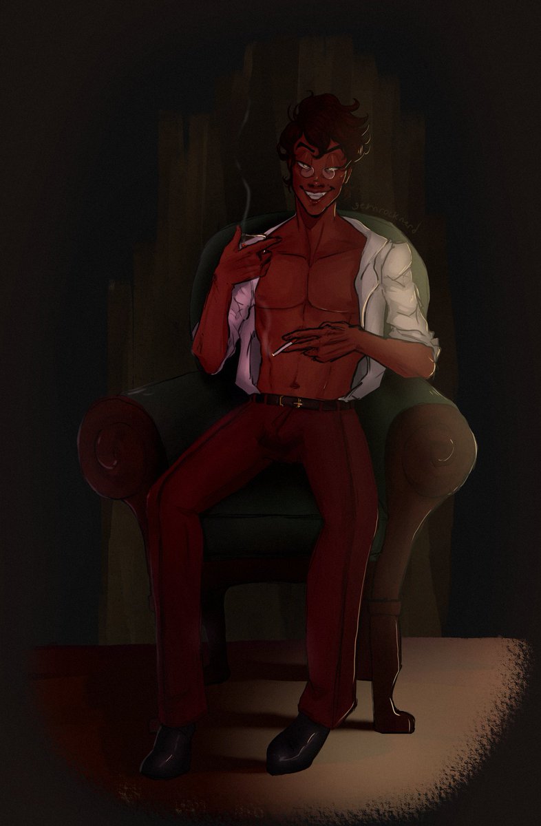 he's been waiting for you. you should come a bit closer.

#HazbinHotel #HazbinHotelAlastor #HazbinHotelFanart #Alastor