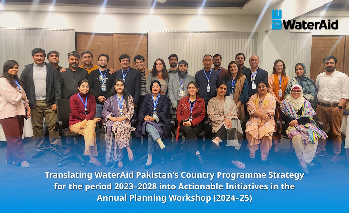 The momentum continues! Our Annual Planning Workshop 2024–25 has concluded, leaving behind a wealth of insights from sessions on WASH, health, climate change initiatives, and more.

#WaterAidPakistan #CPS2023 #AnnualPlanning #Pakistan #WASH #Health #ClimateChange #Water4Climate