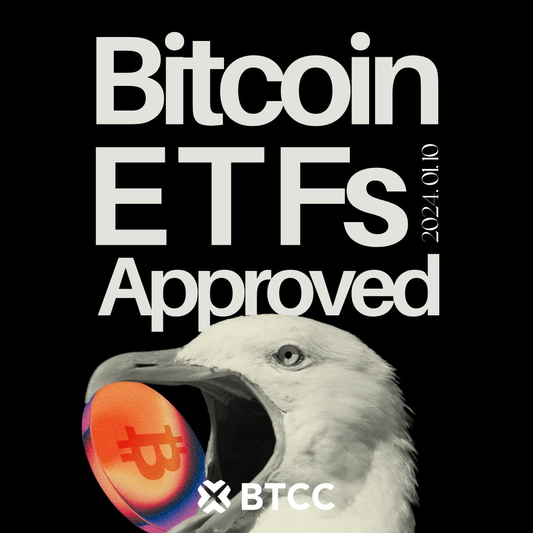 We're giving away $500 worth of Bitcoin to celebrate the historical birth of Bitcoin ETFs.🔥🎁

1️⃣ Like, follow <a href="/BTCCexchange/">BTCC</a> 
2⃣ RT with #BitcoinOnBTCC and #BTCCexchange
3⃣ Tag 2 friends in the comments

1 Winner on January 19th. Good luck.😎