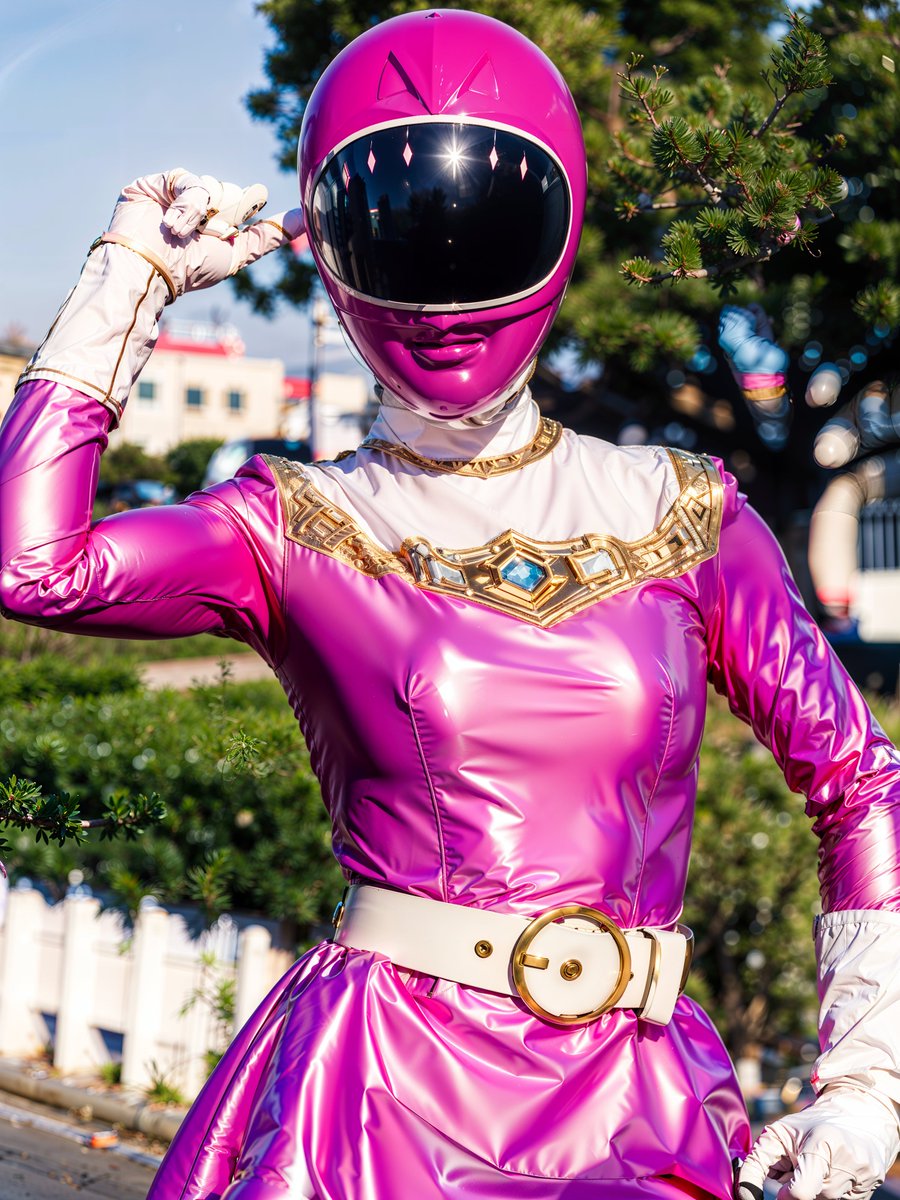 ♡らいす♡ ピンクオークル Close up. #ZeoRanger1 #オーピンク