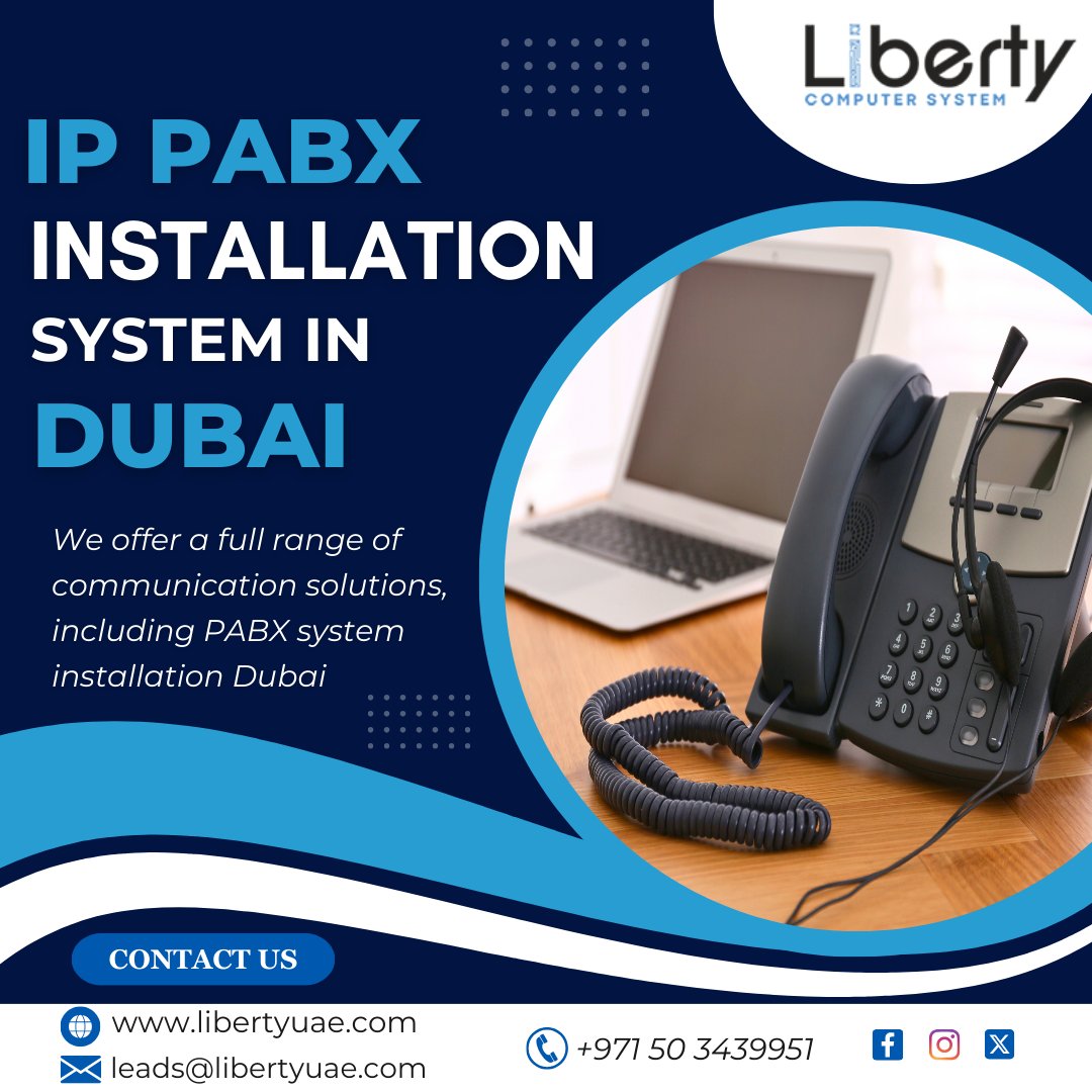 LibertyLLC2's tweet image. Seamless IP PABX installation in Dubai. Elevate your communication efficiency with our expert system setup. 

🌐libertyuae.com

#libertyuae #DubaiTechSolutions #IPCommunicationDubai #PABXInstallation #BusinessConnectivity #TelecomServicesDubai #TechInnovationDXB