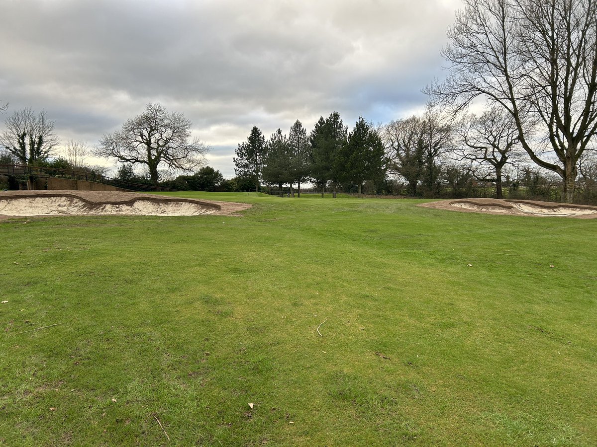 It might be January but there’s plenty of work going on around the course, like the remodelled bunkers on the 12th hole.

#cheshiregolf