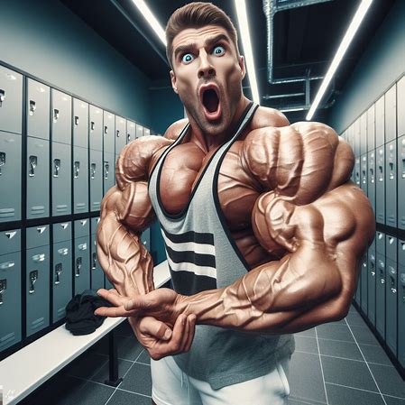 BritMaster_AI's tweet image. &quot;FUCK YEAH!&quot; he roared as his body swelled with muscle. Arms throbbing, veins pulsing as he continued to expand. Only one thought remained as he flexed, &quot;Must get BIGGER...&quot;
#aimuscle #aibodybuilder #musclegrowth #muscleworship  #musclefreak #sizetwitter  #aimusclefreak #growth