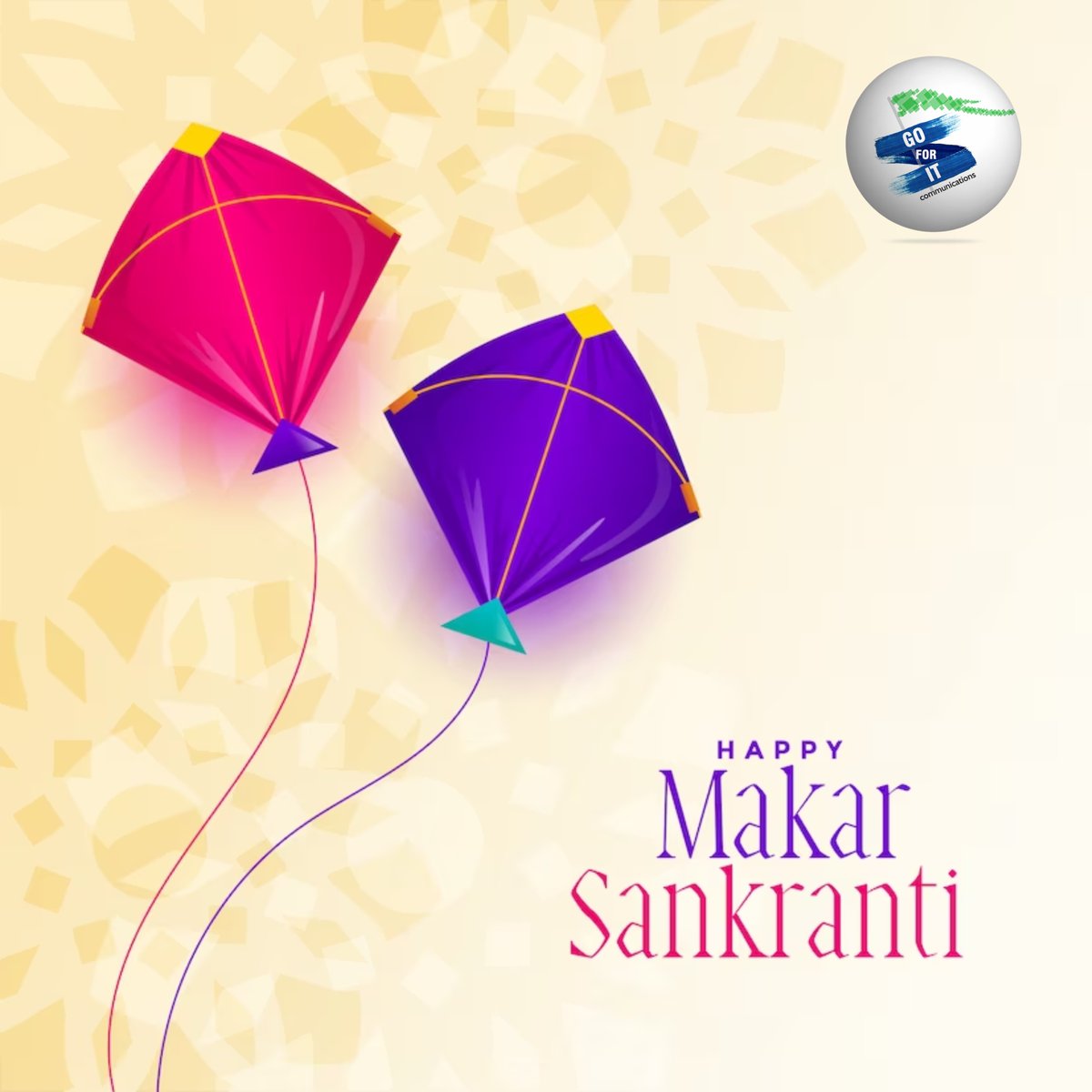GoForItComms's tweet photo. Happy Makar Sankranti!
.
.
.
.
#g4i #advertisingagency #advertisingagency
#MakarSankranti #SankrantiCelebration #KiteFestival #SankrantiVibes #MakarSankranti2024 #SunTransit #HarvestFestival https://t.co/41N5BLSCcr