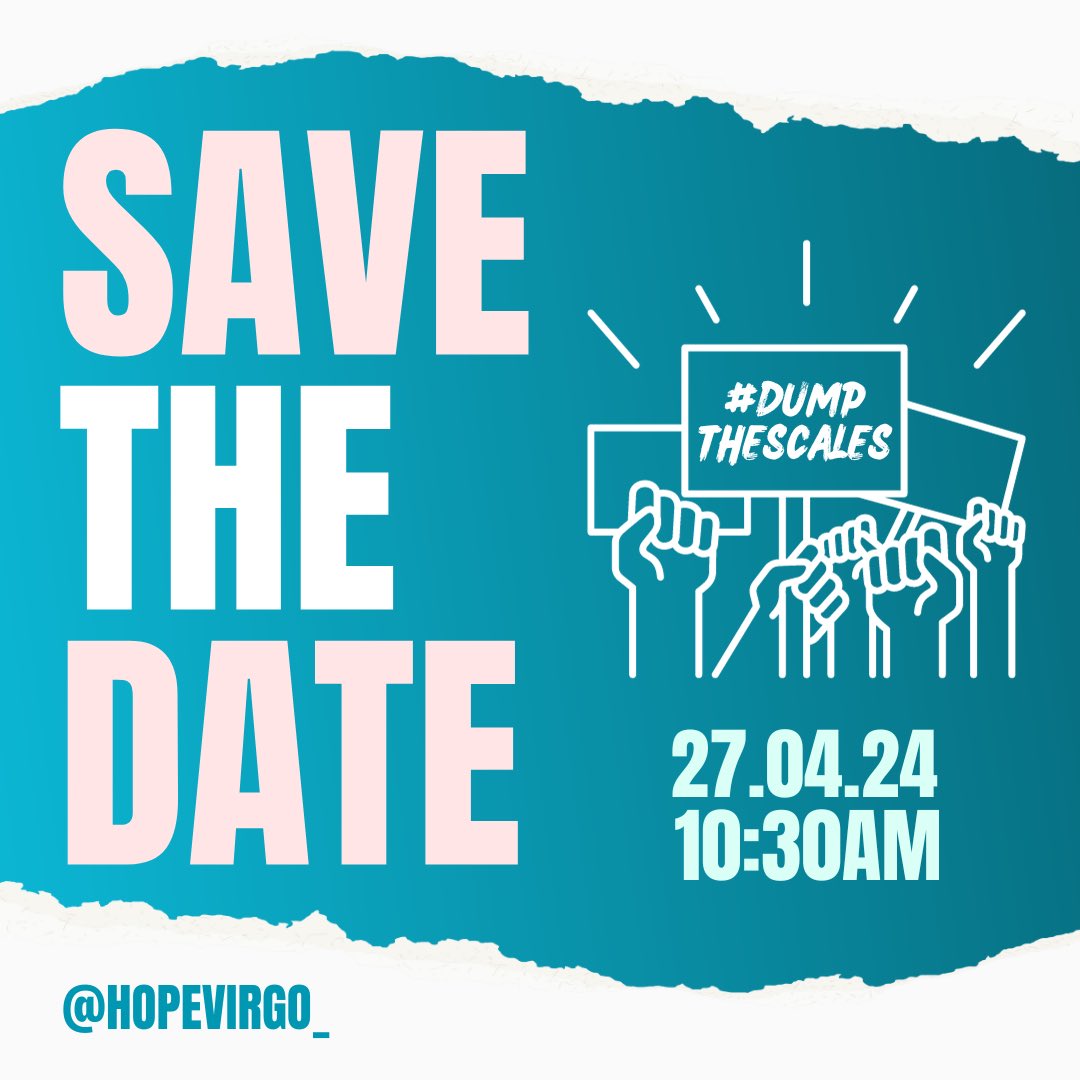 🚨🚨🚨🚨🚨🚨

I am so excited to let you know that on 27 April we will be hosting the next Eating disorders March in London! 

2023 saw the first ever eating disorder march in the U.K. where hundreds marched on Parliament! And it was just amazing!