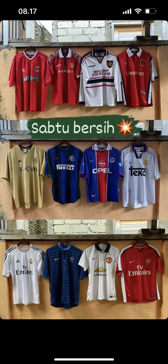 dirgagustiyanda's tweet photo. @Jerseyforum Banyak yg hilang di jemuran😂 #jemurjersey https://t.co/nCQTSuj2PY
