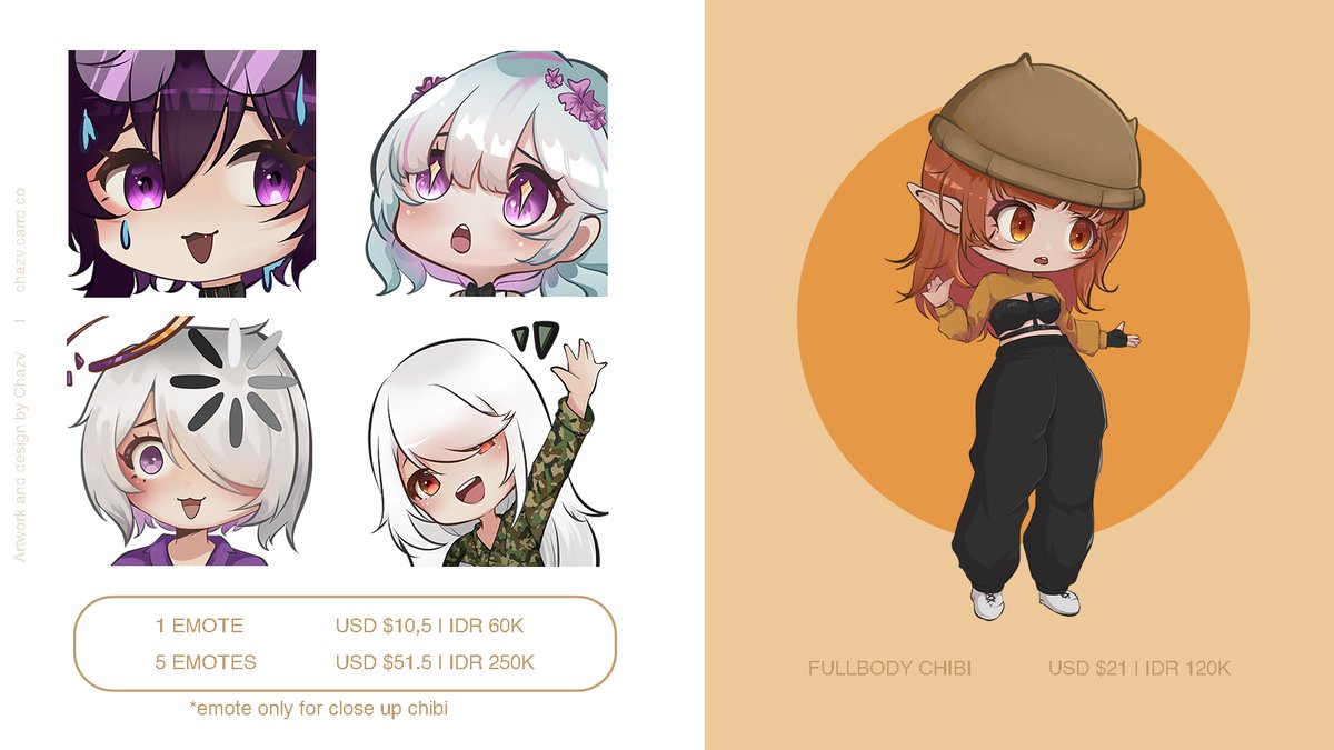 _Chazv's tweet image. ⭐ COMMISSION PRICELIST ⭐

Hello, I'm back with updated TnC and price list. My DM always open for collab and questions

Thank you so much for your continuous support and I'm looking forward to work with you