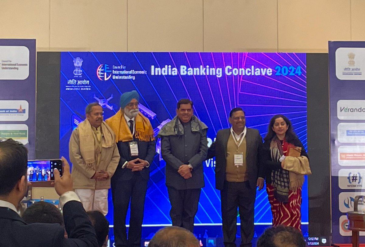 cieu_official's tweet photo. Concluding #IBC2024's session for Viksit Bharat - the esteemed panelists touched upon economic prosperity &amp; social advancement, emphasizing the need for energy revolution &amp; the implementation of effective governance through technology. #IndiaBankingConclave https://t.co/xaTGz5Fxzo