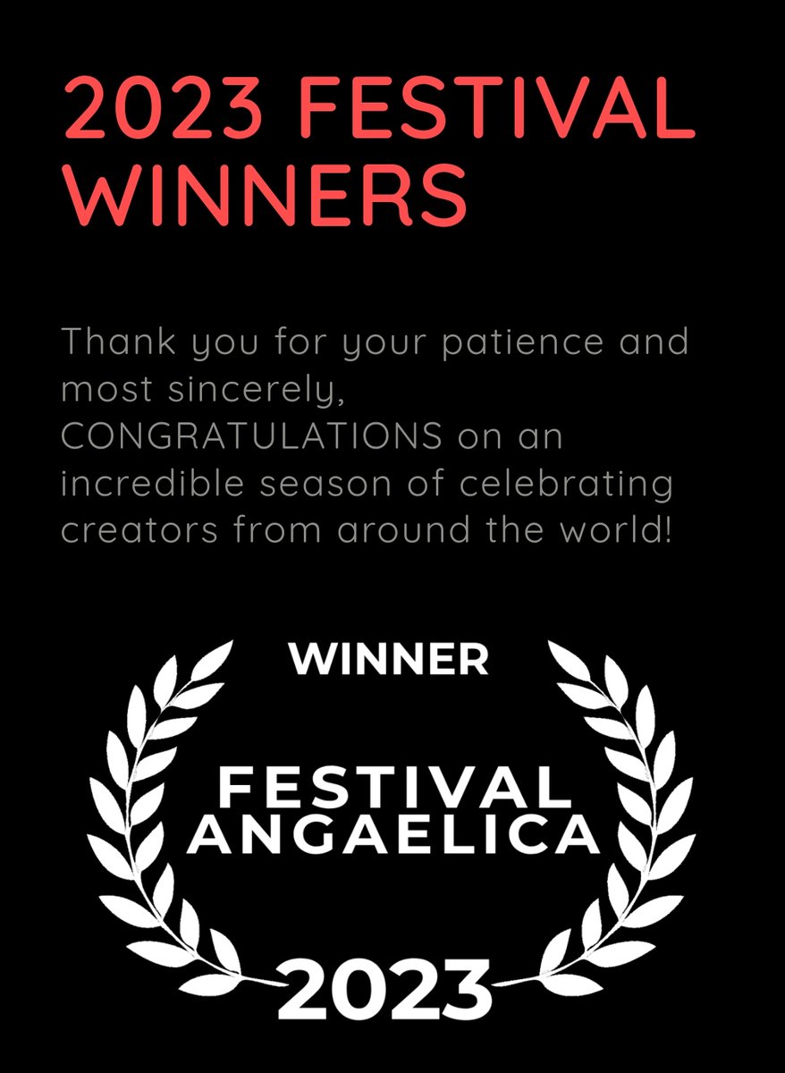 diva_global's tweet photo. Thank you Angaelica Awards🥇🏆 @angaelica !😇🙏💖🎉
So amazed to learn that GrannyBai has won The Audience Award for #BestInternationalExperimental 🤩👑😇😃🥰🙏🙌
Many Thanks for the wonderful Festival 2023 &amp; wish you the very best for all the amazing Seasons to come!💐💖🎉👍🥳👏 https://t.co/auBiSEMzvH