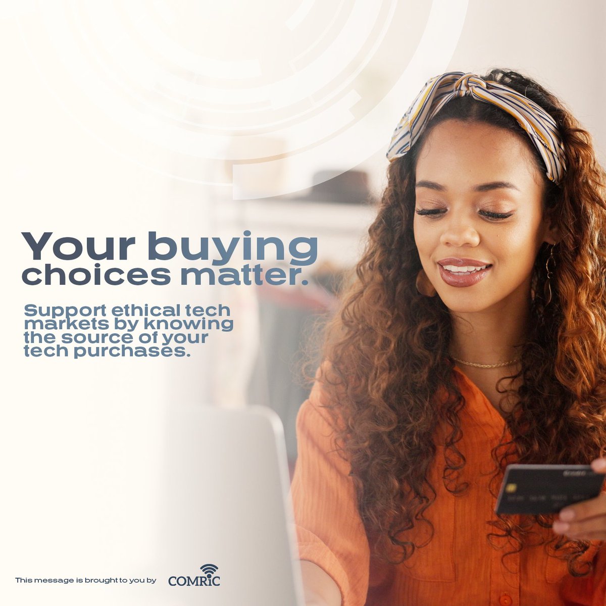 Your buying choices matter! Support ethical tech markets by knowing the source of your tech purchases. Avoid contributing to illegal markets, which often fund other criminal activities. Choose wisely and responsibly. #SecureCommsSA #EthicalBuying #ComricCares