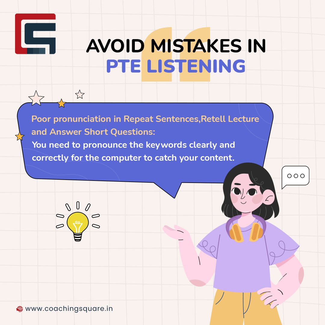 _coachingsquare's tweet photo. 🎧 Tune in to success! 🚀 Learn how to avoid common mistakes in PTE Listening with our expert guidance. Sharpen your skills and amplify your scores. 🌟
.
.
.
#avoidmistake #PTE #pteexam #pteacademic #ptecoaching #ptepreparation #ptelistening #ptetest #pteclasses #grammer https://t.co/BEpo5Sy7kb