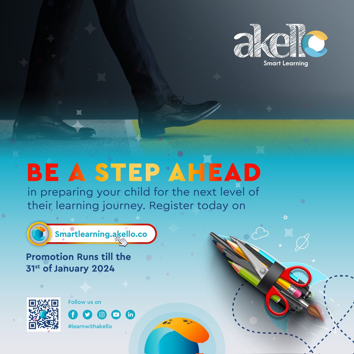learnwithakello's tweet photo. "๐ Step ahead with Akello and give your child a chance to win a FREE learning month! Join our Subscribe and Win promotion until Jan 31st. Register today! ๐โจ
https://t.co/YbFQZbwMpS
#StepAheadWithAkello #SubscribeAndWin #FreeLearningMonth" https://t.co/g58zD3BgUm
