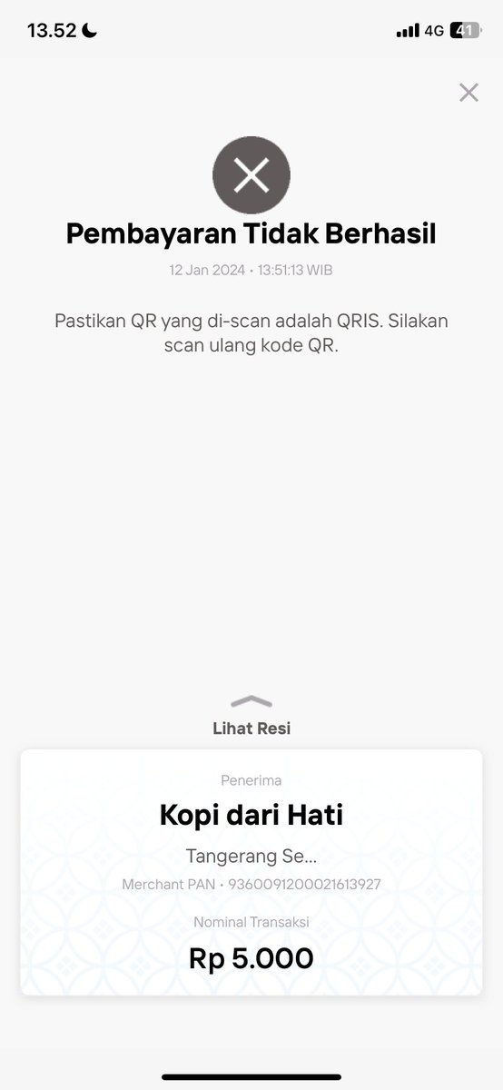 moonzxagi's tweet photo. @GrabID  saya mendaftar grab merchant tapi kok ga ready ready ya udh 11 hari belom aktif, QRIS juga gabisa digunakan https://t.co/LjdeOVpbaC