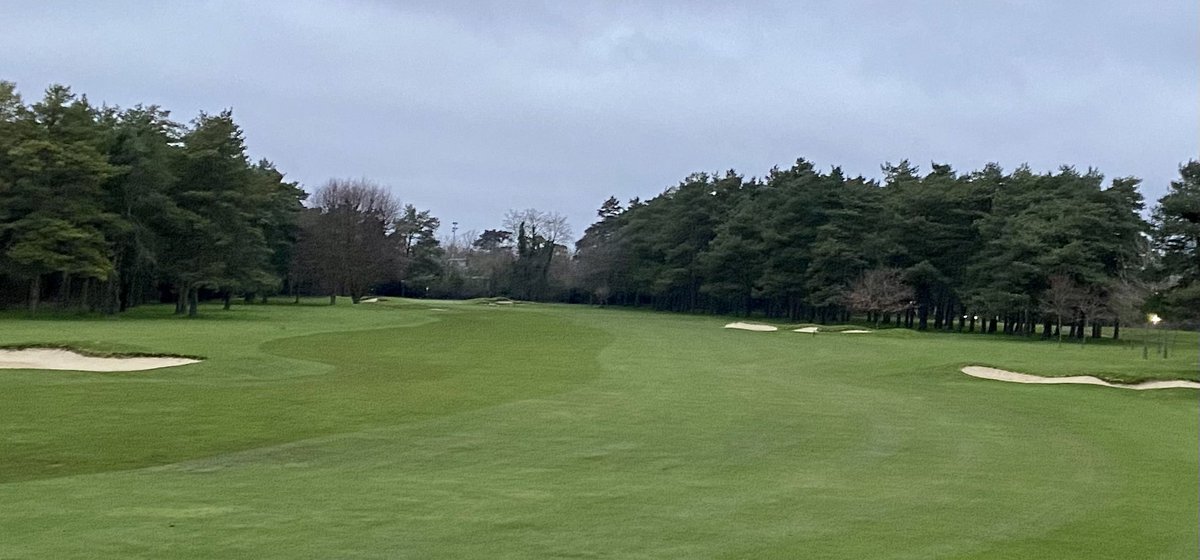 Greens team managed to get fairways cut today. We block cut them in Winter to lessen the number of turns the machine does when striping in the Summer.