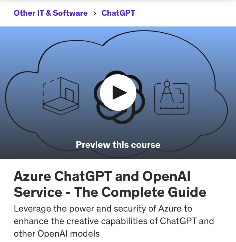 izag82161's tweet image. ひさびさのUdemy 👨🏻‍💻

セールのうちに四講座を購入、🛒

#VertexAI #AzureGPT #AWSBedrock #Github #Copilot #PairProgramming