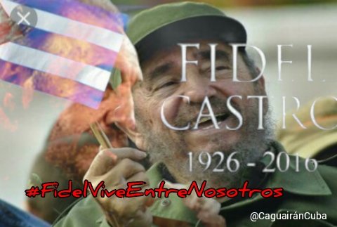 No solo son imágenes de un líder universal, también son convicciones, ideas, enseñanza y ejemplo de hombre digno, gracias Fidel Castro Ruz. #FidelViveEntreNosotros #DeZurdaTeam <a href="/CaguairanCuba/">Caguairán</a>