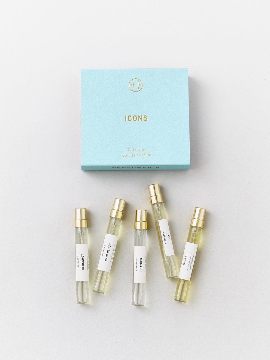 ARTS_SCIENCE_PR's tweet photo. Perfumer H - Icons set
世界中から集めた良質な香料でつくられる #PerfumerH の #香水 から、5つの香りがセットになった「ICONS SET」が登場。
その日の気分に合わせて香りを楽しんでみては。携帯用や、ギフトとしても。

https://t.co/nobpqm8al6
#ArtsandScience https://t.co/bRio7ojfBN
