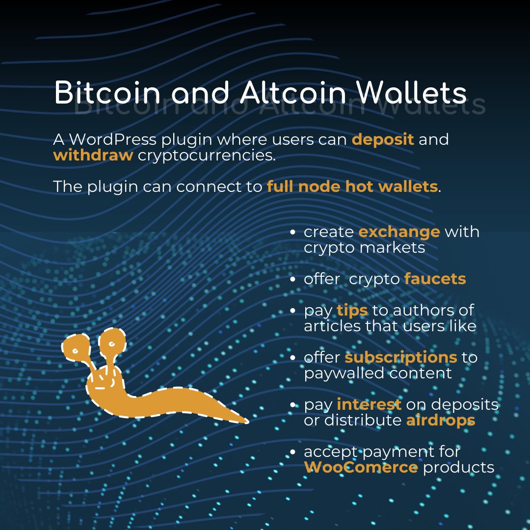 DashedSlug's tweet image. The #Bitcoin and Altcoin Wallets plugin  for #WordPress is now at version 6.2.2

Fixed a bug that would prevent some wallets from being enabled/disabled via the admin screens.

dashed-slug.net/bitcoin-altcoi…