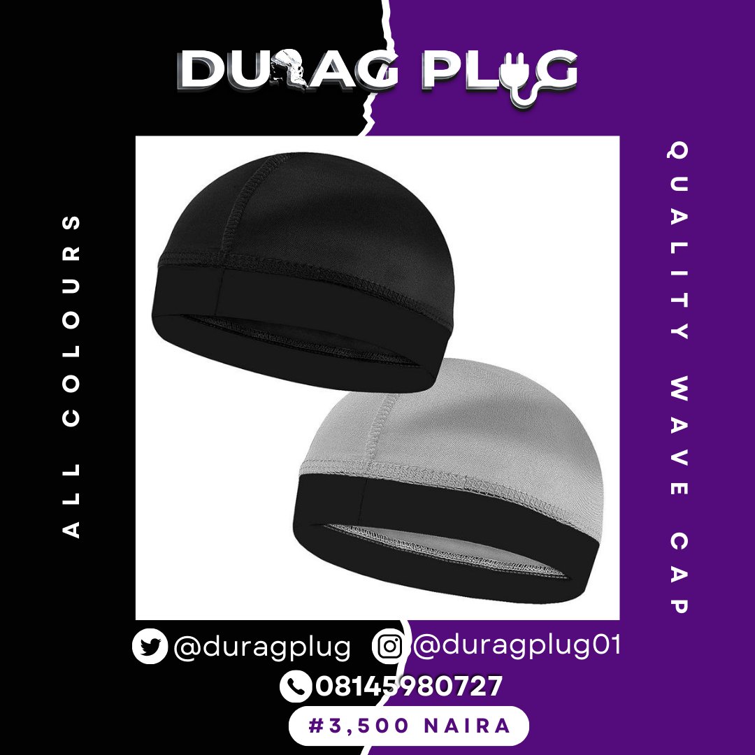 duragplug's tweet photo. WAVE CAP 

Available colors: black, grey &amp; wine
Price: 3,500 naira
Delivery: Nationwide ☑

Dm to order
https://t.co/HxHdBmNXRf https://t.co/zp6X6aBKxW