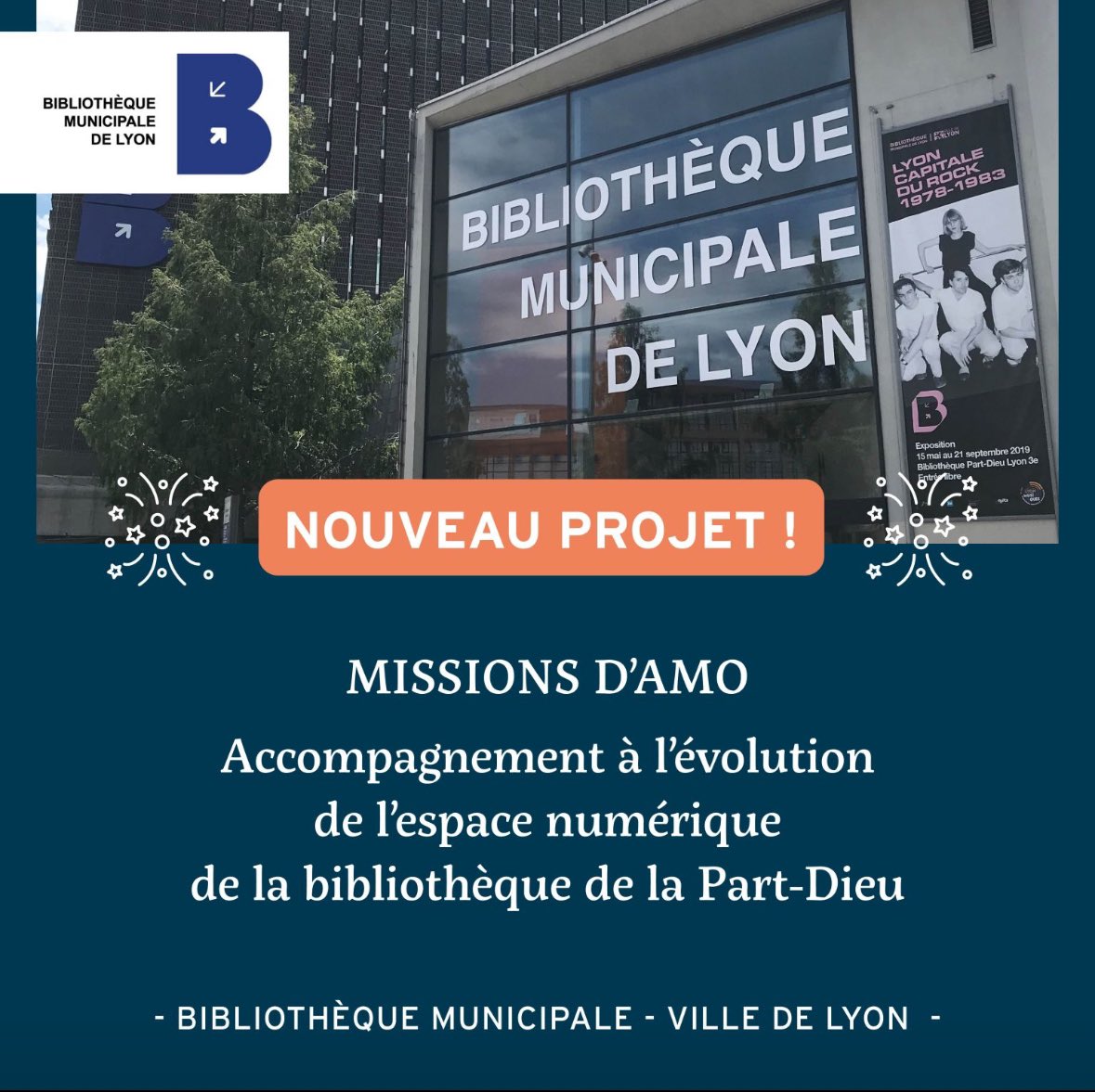 Très bonne nouvelle pour <a href="/LaFormidableAA/">La Formidable Armada</a> avec cette nouvelle mission qui démarre avec la bibliothèque de la Part Dieu. Inclusion numérique, amélioration des conditions de travail, design d’espèce et intelligence collective sont au cœur de notre travail !