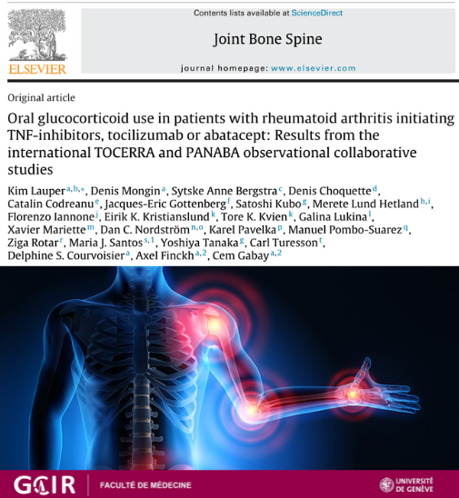 GCIR_Unige's tweet photo. 📢First-time evaluation of the use of #glucocorticoids in combination with #bDMARDs #tocilizumab #abatacept or #TNFi in #RheumatoidArthritis 👉In #JointBoneSpine by @k_lauper, Cem Gabay & Axel Finckh @GCIR_Unige @hug_ge
Full https://t.co/IU6Ve6UWlK
Summary https://t.co/djDfP6ZtSs https://t.co/OcDZSmEy20