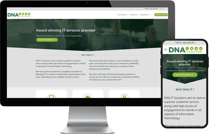 wpdc's tweet photo. We are delighted to launch yet another website for DNA IT, an Irish Award winning IT services company who provide Managed IT Services, Managed Cloud Services and Managed Security Services
https://t.co/ibkJUVxrnv
#CloudComputing #CyberSecurity #cloudsecurity https://t.co/ALZV6GGHnJ