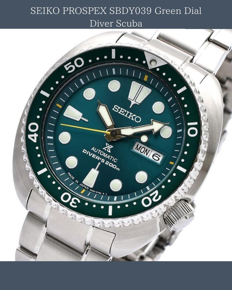 【SEIKO PROSPEX SBDY039 Green Dial Diver Scuba】

#SEIKO #PROSPEX #SBDY039 #Automatic #GreenDial #DiverScuba
#watches #wristwatch #watchaddict #luxurywatches #japanesewatch
#ebay #ebaystore #ebayseller #ebaywatches