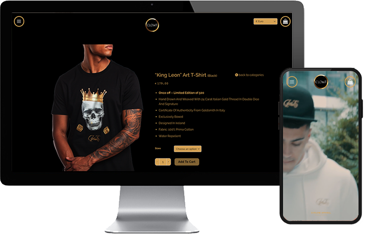 wpdc's tweet photo. We are delighted to launch yet another website, this time for the Premium Clothing brand CLOWT, this stuff is seriously #streetwear #luxuryliving #coolture https://t.co/SZUjvs9mTF https://t.co/YUqDcd4AIs