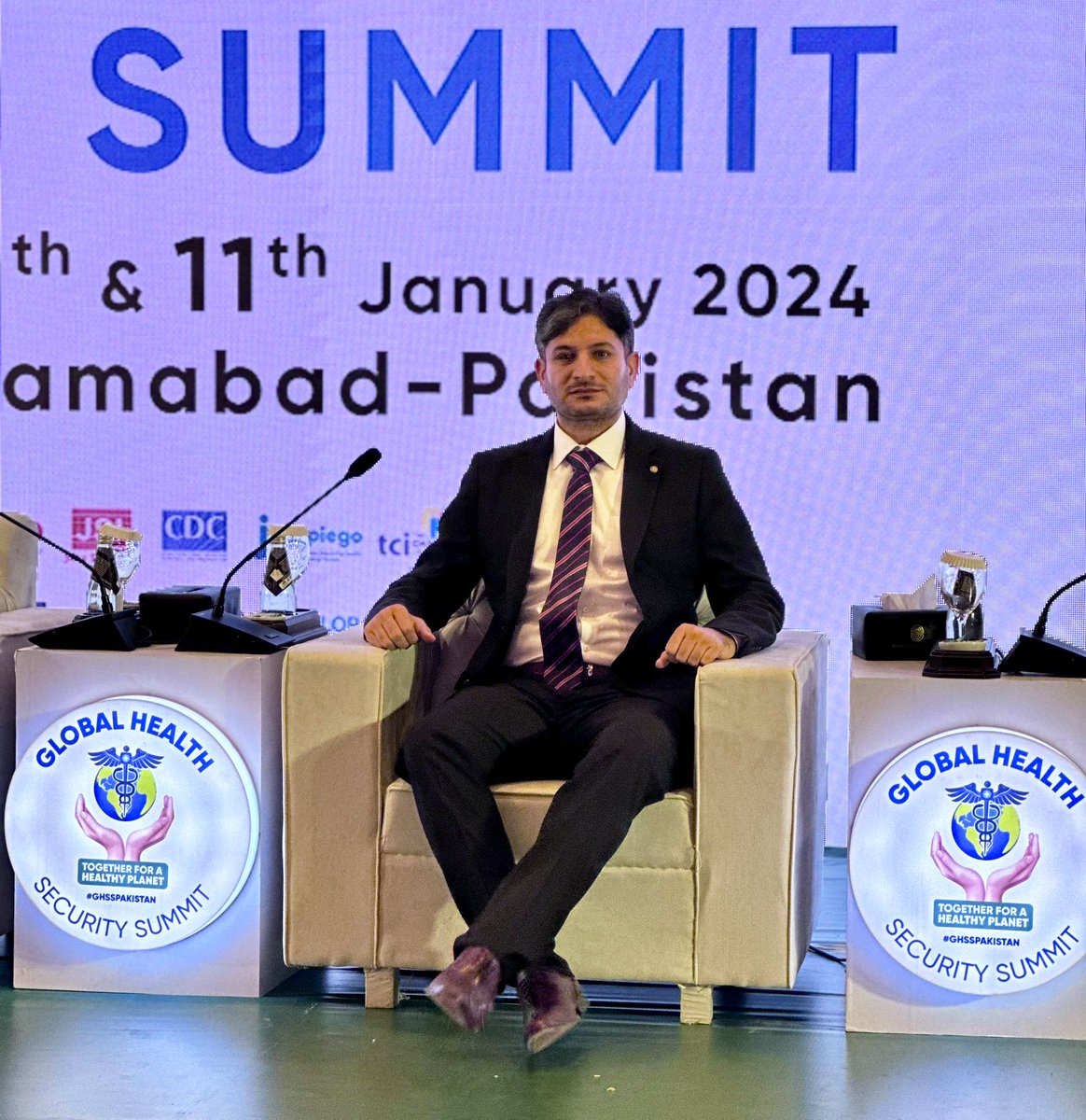 ahmad_khateer's tweet photo. Together for a healthy planet

Ministry of National Health Services arranged two days 
Global Health Security Summit2024 from January 10 -11, #2024 islamabad.

Objectives:
Engage with each other &amp; agree to solution for making the world safer &amp; future generations healthier. https://t.co/UfkH2Qiv2j