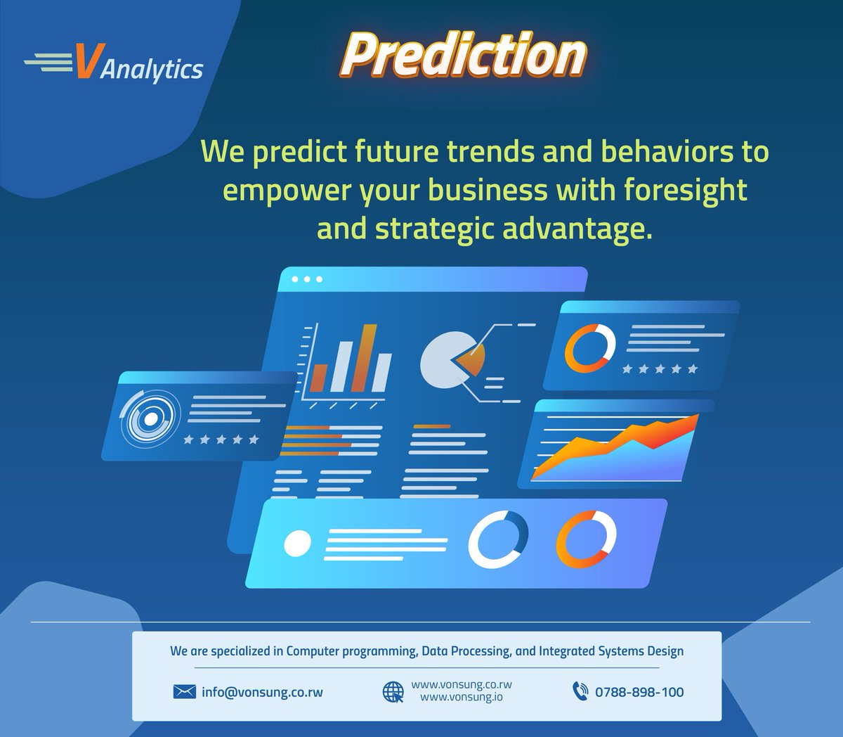 Unlocking Tomorrow's Insights with Today's Data. Visit vonsung.co.rw/vanalytics
